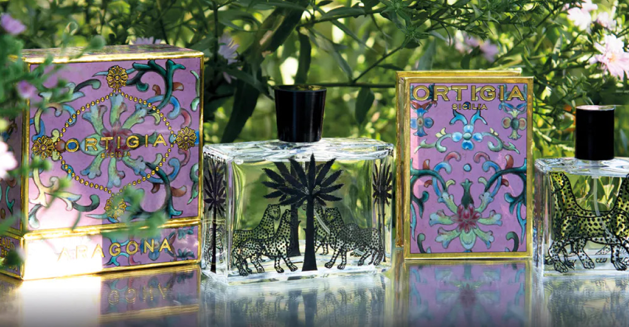 シチリアOrtigia Sicilia（オルティージャ・シチリア）」ガラス Ortigia Sicilia Glass Plate Giraffe Blue 11 x 11cm